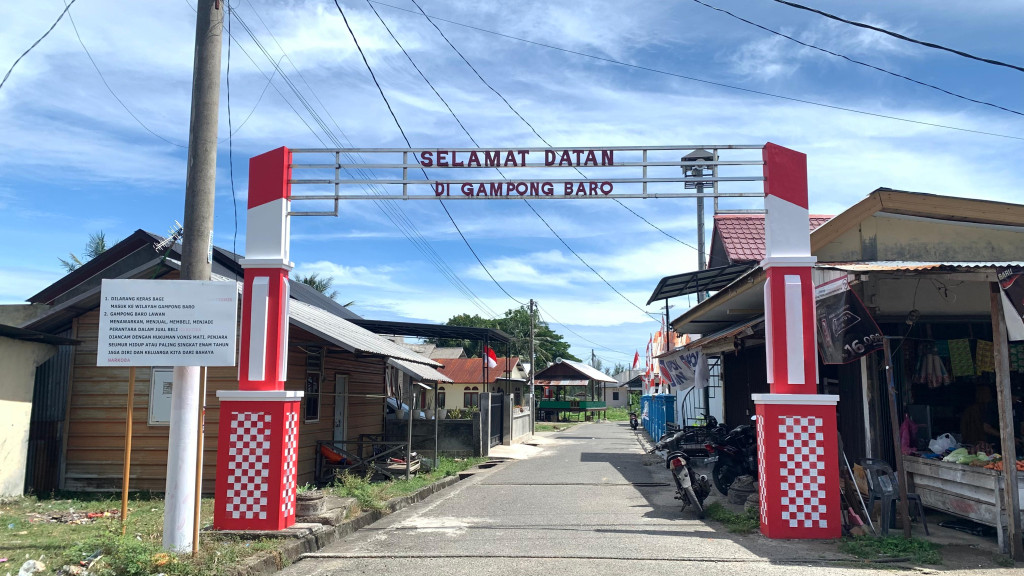 Gapura Selamat Datang Di Gampong Baro